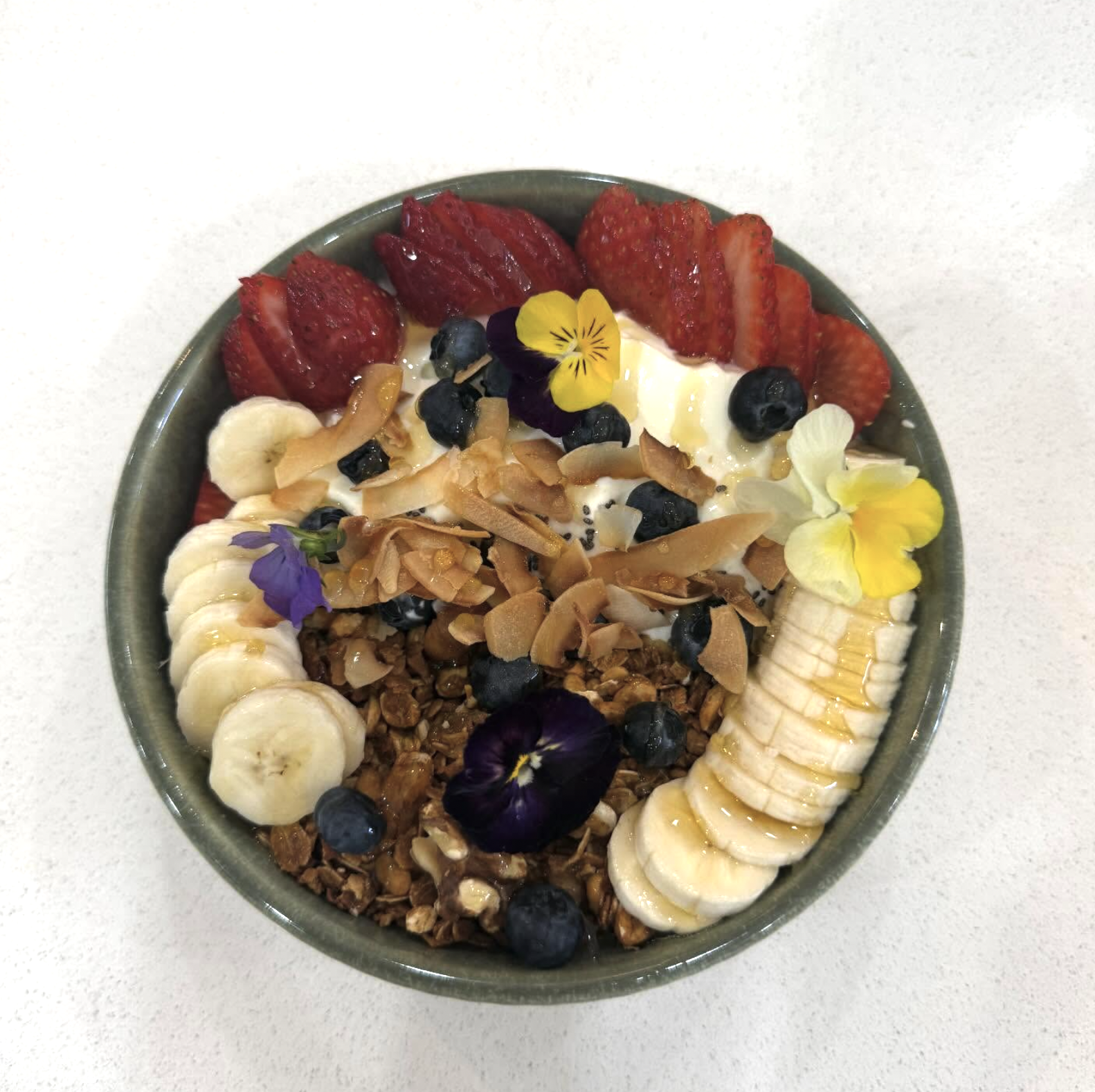 healthy granola bowl